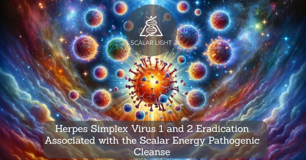 Herpes Simplex Virus 1 and 2 Eradication Associated with the Scalar Energy Pathogenic Cleanse
