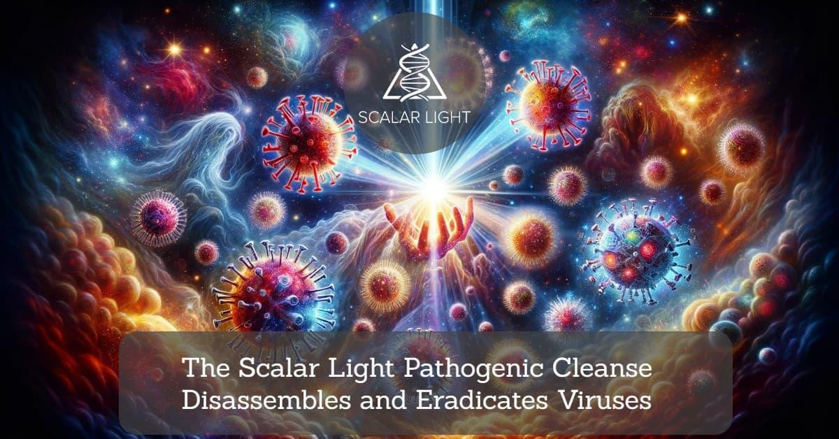 The Scalar Light Pathogenic Cleanse Disassembles and Eradicates Viruses