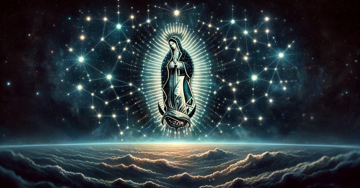 Stars Superimposed Upon the Image of the Virgin of Guadalupe